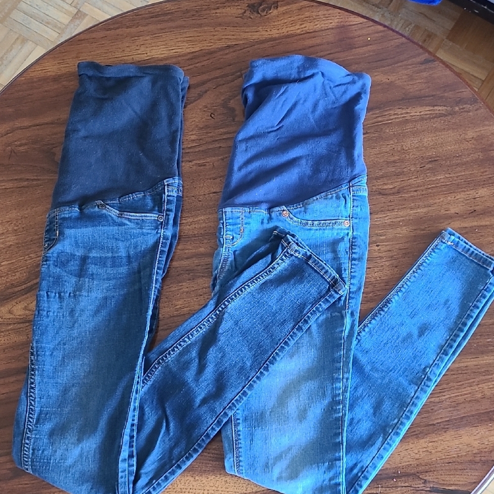H&M Blue Jeggings Slim Fit Denim